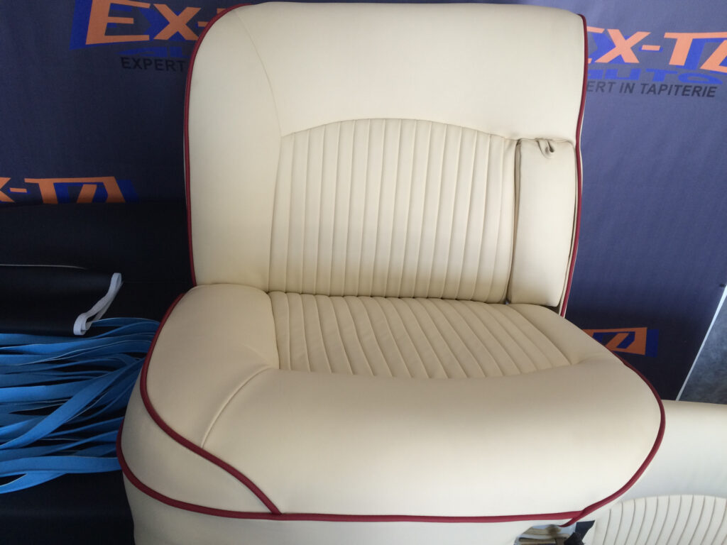 tapițerie scaun Rolls Royce vintage