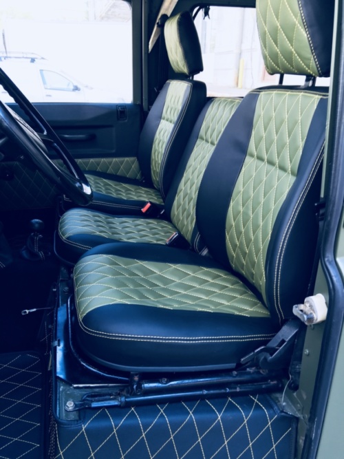 tapițerie piele naturală defender