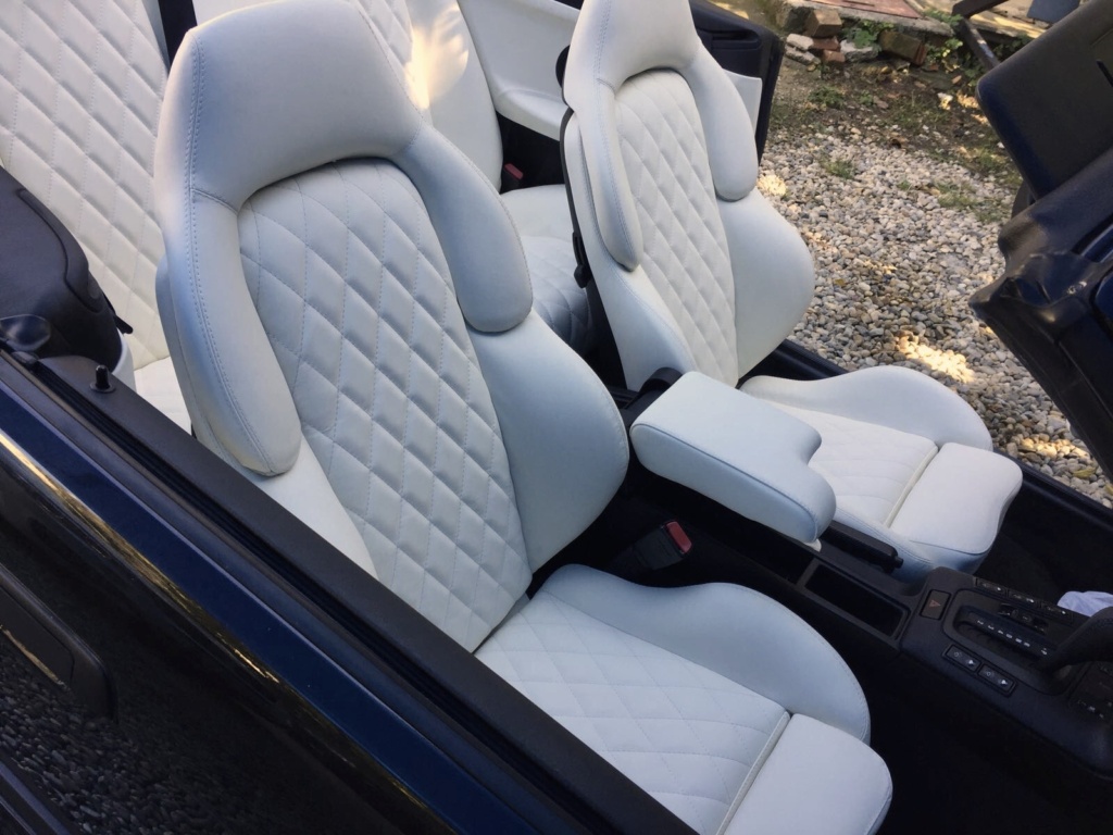 Tapițerie auto bmw e 36 alba