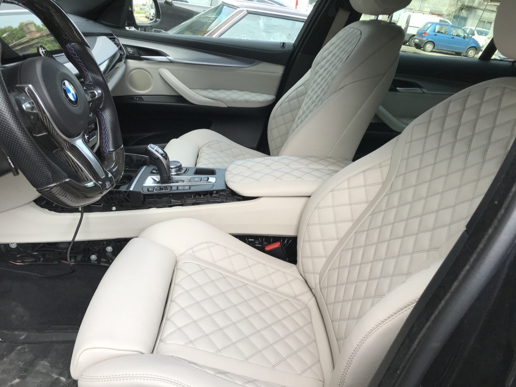 tapiterie scaune piele bmw x6
