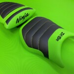 Tapiterie moto Tapiterie sa moto kawasaki verde